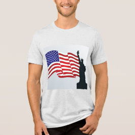 Trendy Lady Liberty E Bandeira Americana