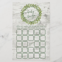 Trendy Laurel Wreath Greenery Chá de fraldas