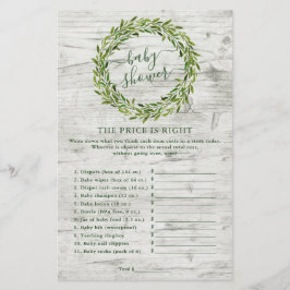 Trendy Laurel Wreath Greenery Jogo de Chá de frald