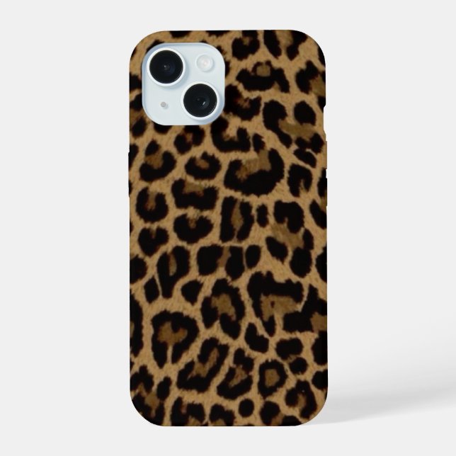 Trendy Leopard Print iPhone Case – Stylish Animal  (Verso)