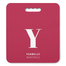 Trendy Magenta Nome do Monograma Inicial