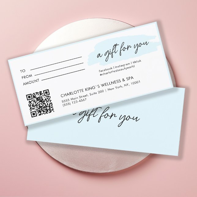 Trendy, moderno, escrita manual, com código qr, az (Criador carregado)