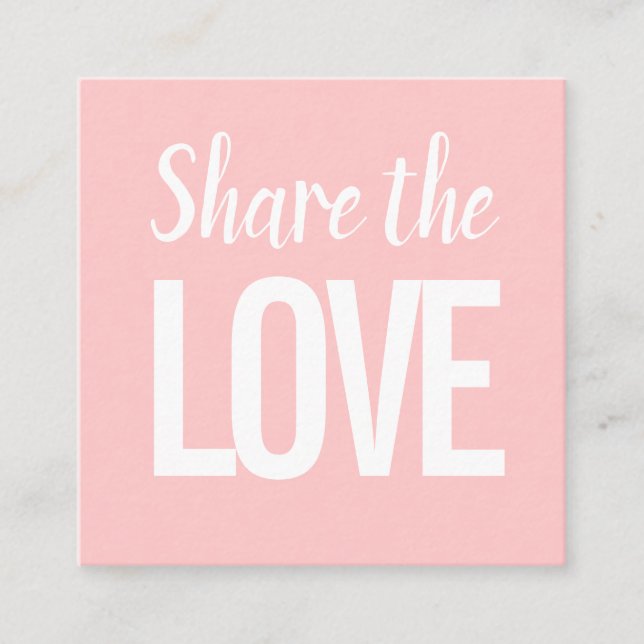 Trendy moderno refere um amigo rosa cartão de visi (Frente)