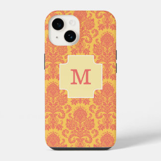 Trendy Monograma Coral Damask E Sun Custom Case-M