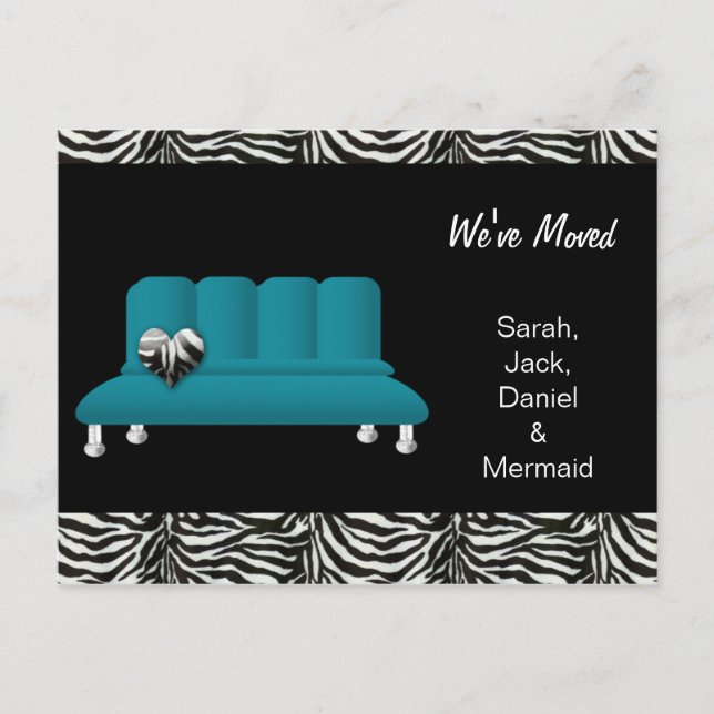 Trendy, movemos cartão postal. (Frente)