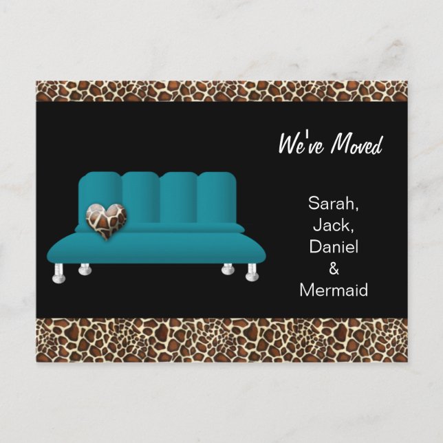 Trendy, movemos cartão postal. (Frente)