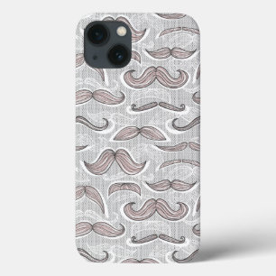 Trendy Mustache Pattern