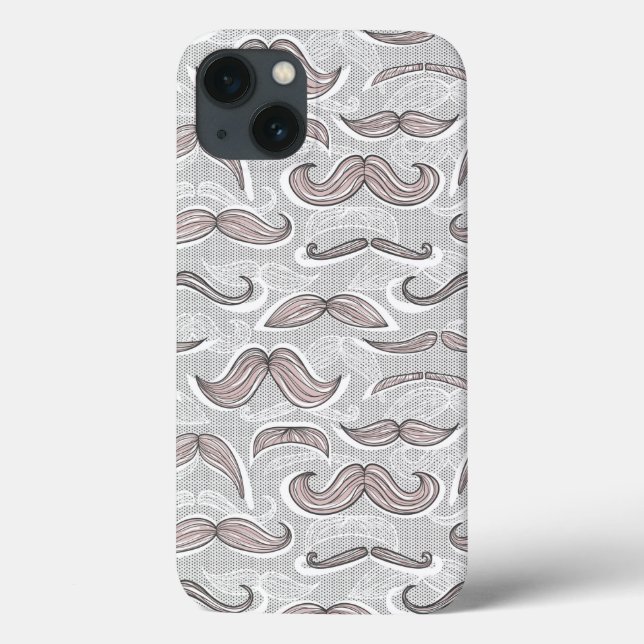 Trendy Mustache Pattern (Verso)