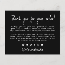 Trendy Obrigado pelo seu panfleto de pedido