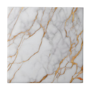 Trendy Orange e White Marble