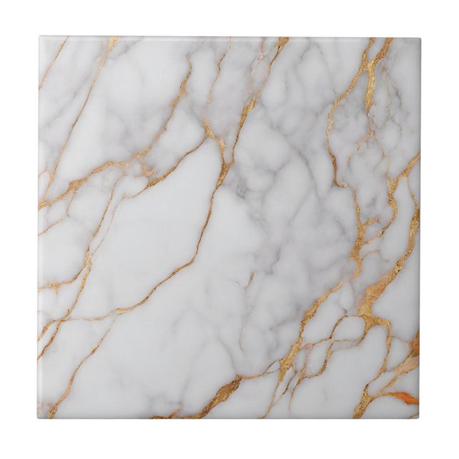 Trendy Orange e White Marble (Frente)