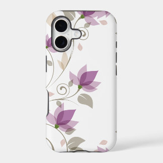 Trendy Purple Abstrato Floral