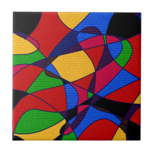 Trendy Rainbow Abstrato Art acessórios de presente