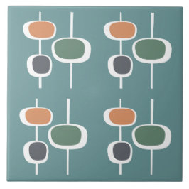 Trendy retro 60s, padrão bonito azul