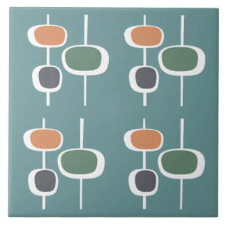 Trendy retro 60s, padrão bonito azul