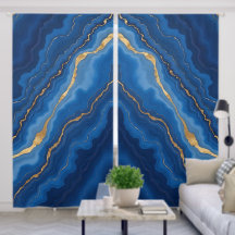 Trendy Royal Blue Marble Collection