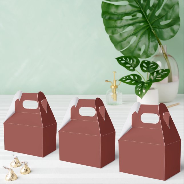 Trendy Rustic Red-Brown - Caixas de Favor (Múltiplo)