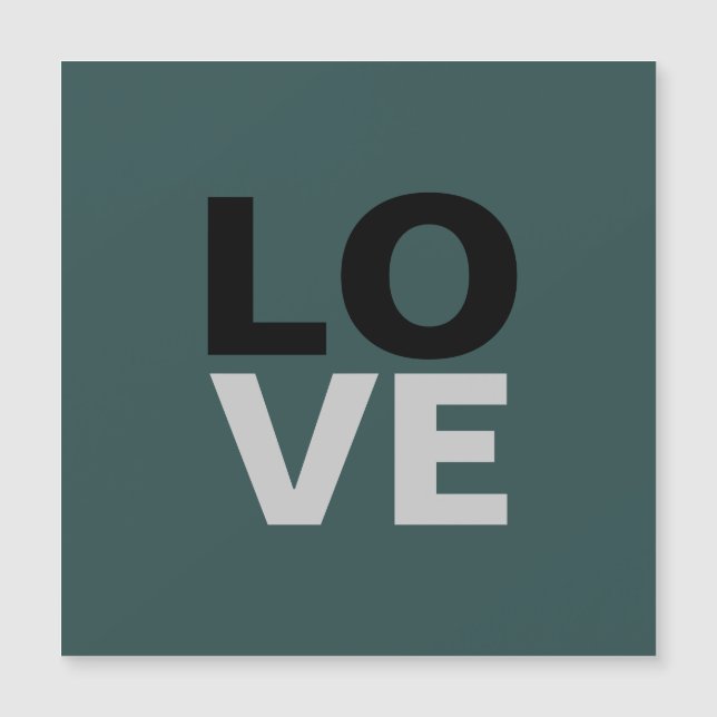 Trendy Slate Cinza De Fundo Casamento De Amor (Frente)