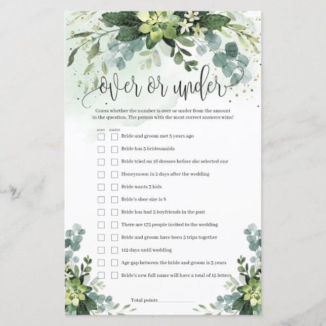 Trendy suculent greenery boho sobre ou debaixo do  (Frente)