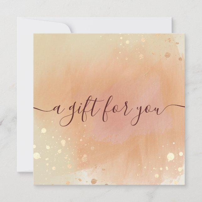 Trendy Terracotta Watercolor Gift (Frente)