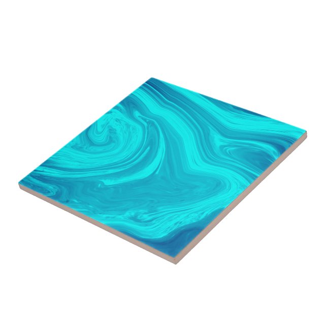 Trendy Turquoise Marble Stone - Textura de Abstrat (Lateral)
