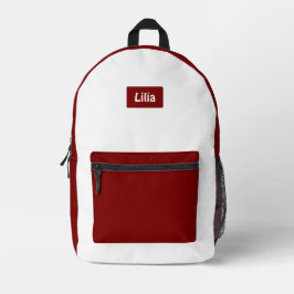 Trendy Two-Tone School Style with Personalization