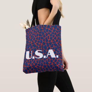 Trendy U.S.A. Election Animal Print Bolsa