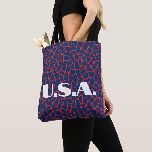 Trendy U.S.A. Election Animal Print Bolsa (Close Up)