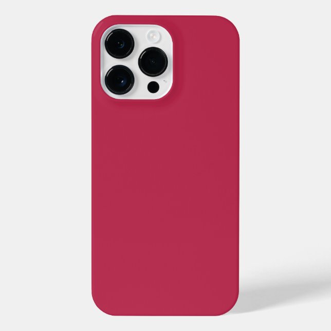 Trendy viva magenta de cor sólida Case-Mate iPhone (Verso)
