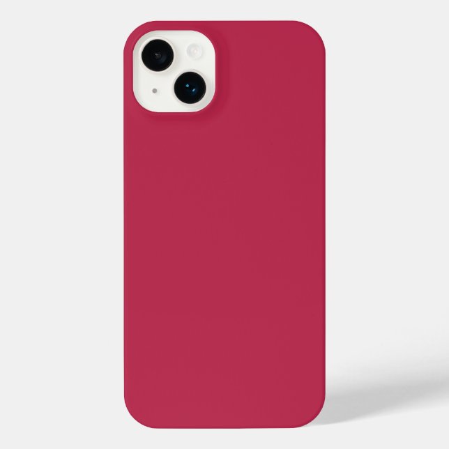 Trendy viva magenta de cor sólida Case-Mate iPhone (Verso)