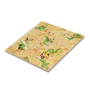 Trendy Yellow Marble Stone - Arte Abstrato