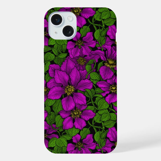 Trepadeira de Clematite Rosa (Verso)