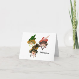 Três Amigos de Natal Saudação  Cartão de Férias