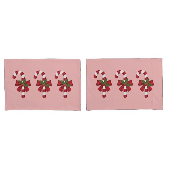 Três Balas de Natal em Rosa Claro (Frente - conjunto)