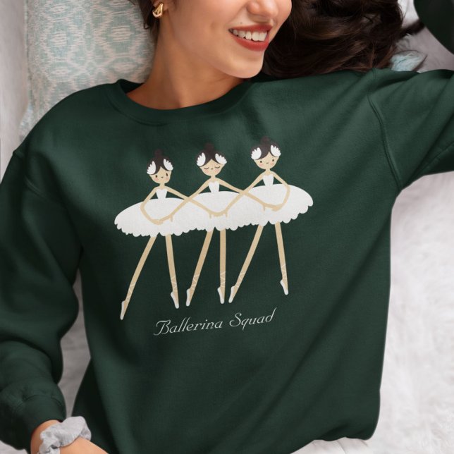 Três Ballerinas Cuecas, vestidos brancos (Criador carregado)