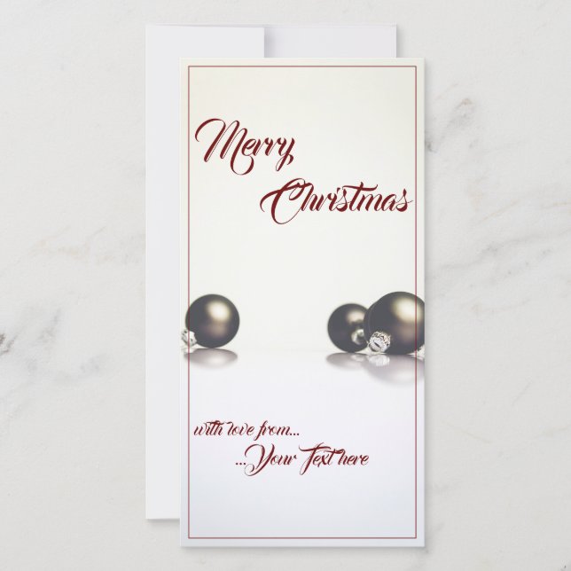 Três bolas de natal em frente ao fundo da luz (Frente)