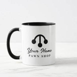 Três bolas peão comprar logotipo caneca design