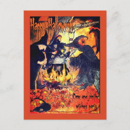 Três Bruxas Convite de festas de Arte Halloween