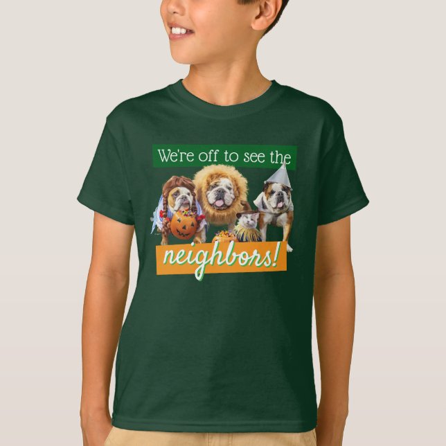 Três Bulldogs Vestidos (Frente)