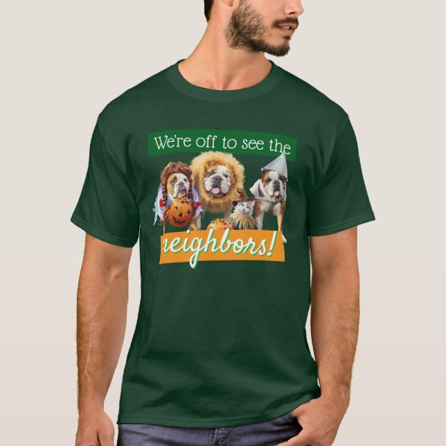 Três Bulldogs Vestidos (Frente)