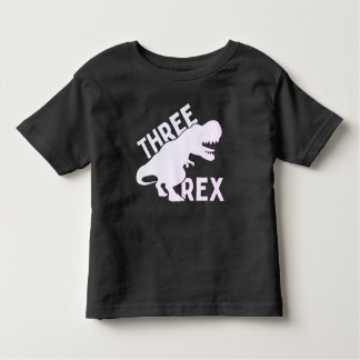 Três Camisas De Aniversário Rex 3, Velhos De 3 Ano