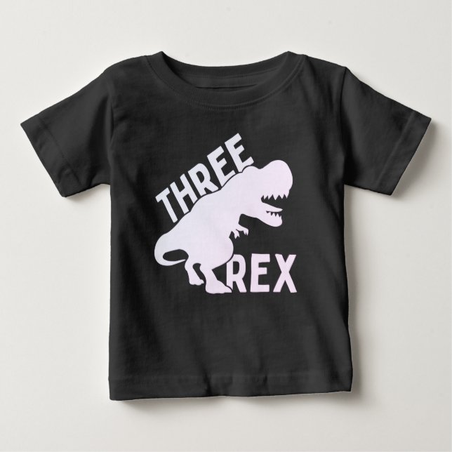 Três Camisas Rex 3. Aniversário,Velhos De Três Ano (Frente)