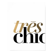 TRES CHIC 11x14'' | POSTER DE TIPOGRAFIA