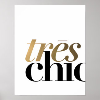 TRES CHIC 11x14'' | POSTER DE TIPOGRAFIA