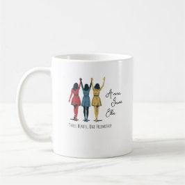 Três Corações, melhores amigos, caneca de BFF