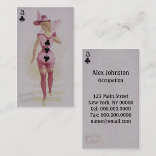 Três do cartão de visita do ~ dos clubes