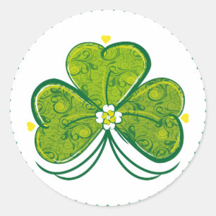 Três Folheto Folha - adesivo