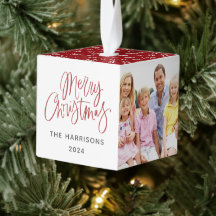 Três Fotos Simples - Natal Vermelho e Branco