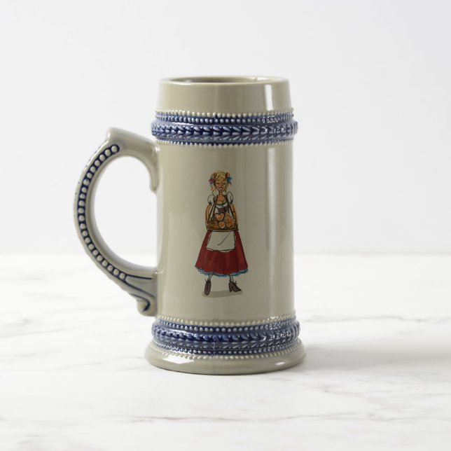 Três Garotas Alemãs Stein Cinza/Azul 22 oz (Esquerda)