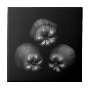 Três Maçãs - Fotografia de Belas Artes Pretas e Br